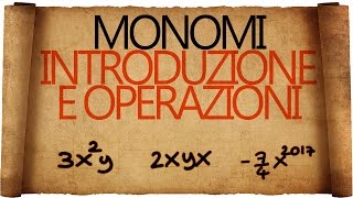 Monomi  Introduzione e Operazioni [upl. by Agate]