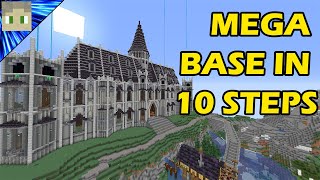 How To Build A MEGA BASE In Minecraft  Tutorial In 10 Simple Steps [upl. by Wally738]