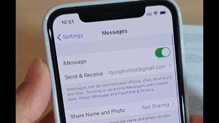 iPhone 11 Pro How to Turn iMessages On  Off [upl. by Jara260]