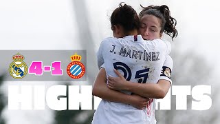 🏡 Real Madrid 41 Espanyol  HIGHLIGHTS  Primera Iberdrola [upl. by Hennebery422]