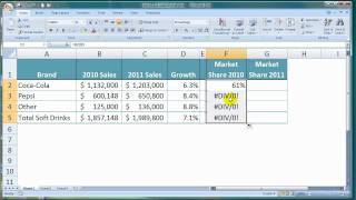 How To Calculate Market Share in Excel [upl. by Pascia204]