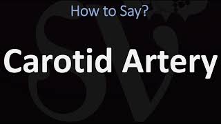 How to Pronounce Carotid Artery CORRECTLY [upl. by Analram447]