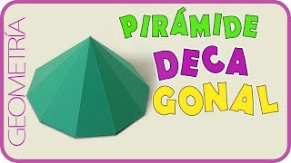 Como hacer una pirámide decagonal Rápido y fácil  Decagonal pyramid [upl. by Renrag960]