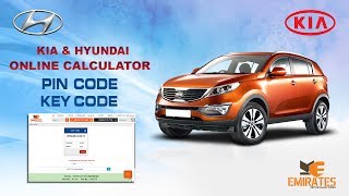 quot WWWMK3COM quot KIA amp HYUNDAI PINCODE ONLINE CALCULATOR [upl. by Jun]