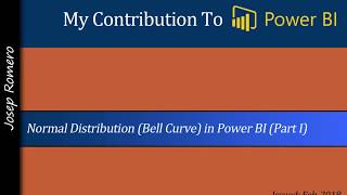 Normal Distribution Gauss Curve in Power BI Part I [upl. by Yeniffit998]