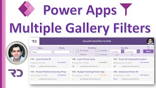 PowerApps Multiple Filters on Gallery [upl. by Darbee941]