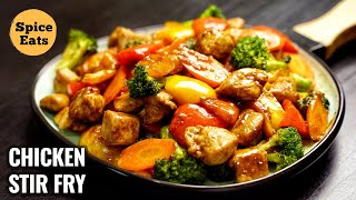 CHICKEN STIR FRY RECIPE  QUICK AND EASY CHICKEN STIR FRY  STIR FRY CHICKEN [upl. by Iv]