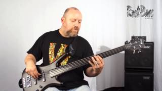 The RockBass Corvette Basic Passive Fretless 5String  with Ove Bosch [upl. by Roddie]