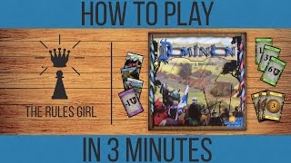 How to Play Dominion in 3 Minutes  The Rules Girl [upl. by Eimmot]