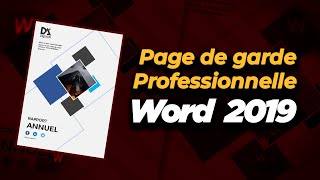 Comment faire une Page de garde  Word 2019 [upl. by Kellby774]