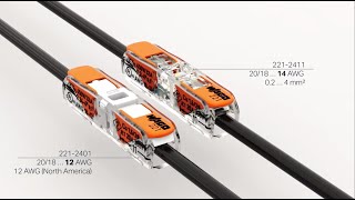 WAGO 221 Series Inline Splicing Connector with Lever [upl. by Mera842]