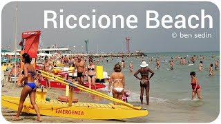 Beach in Riccione Italy [upl. by Neetsirhc]