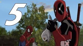 Deadpool in Ultimate SpiderMan 56 vs SpiderMan [upl. by Rovaert]