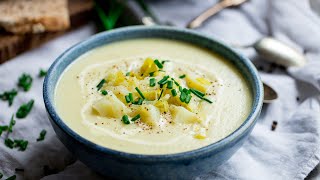 Homemade Creamy Leek and Potato Soup [upl. by Eigger]