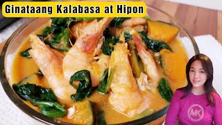 Ginataang Kalabasa at Hipon na may Bagoong [upl. by Toshiko]