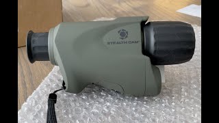 StealthCam Nightvision NV Monocular with SD recording review [upl. by Oznerol135]