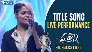 Mr Majnu Title Song LIVE Performance  Mr Majnu Pre Release Event  Akhil Akkineni  Jr NTR  Nidhhi [upl. by Lunsford]