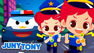 Policías  ¡Atrapemos al Ladrón  Trabajos y Profesiones  Canción infantil  JunyTony en español [upl. by Silirama]