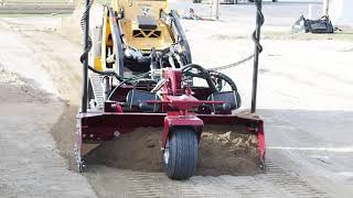 SharpGrade laser grader on mini skid steer [upl. by Sheya401]