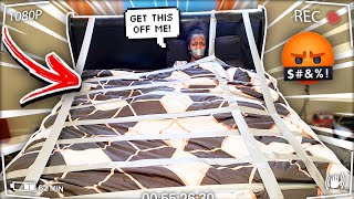 DUCT TAPE PRANK ON SLEEPING GIRLFRIEND GOES WRONG [upl. by Amik]