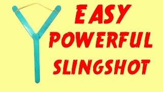 How to Make a Mini Slingshot  Very Simple [upl. by Letnohs]