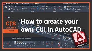 How to create your own CUI in AutoCAD [upl. by Johm]