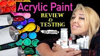 Testing 10 Acrylic Paint Brands  How to choose your acrylic paint [upl. by Nuli]