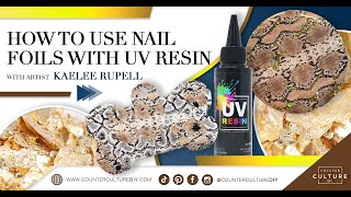 How To Use Nail Foils With UV Resin [upl. by Eelinnej]