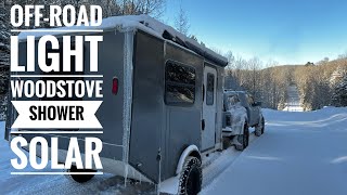 FULL TOUR Small Cargo Trailer to Camper Conversion [upl. by Oler]