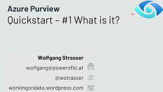 Azure Purview Quickstart  1 What is it [upl. by Sined]