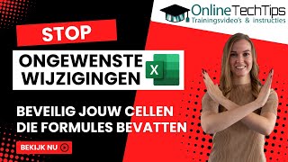 Excel  Cellen beveiligen [upl. by Buehler]