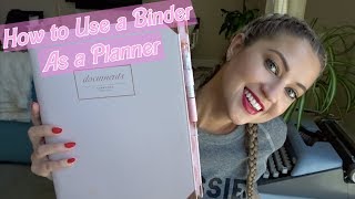 USING A BINDER AS A PLANNER  HOW TO ORGANIZE YOUR ENTIRE LIFE [upl. by Ahsaet]