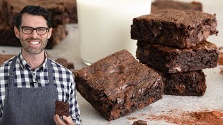 Fudgy Chocolate Brownies Recipe [upl. by Allemaj]