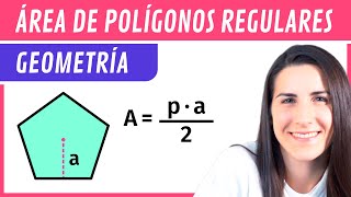 ÁREA de POLÍGONOS REGULARES 📝 Figuras Planas [upl. by Lebaron]