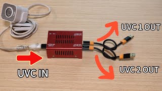 amazing physical USB webcam Splitter  Turn one USB webcam into two output [upl. by Idas]