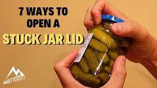 How to Open a Stuck Jar Lid  7 Different Ways [upl. by Tuneberg]