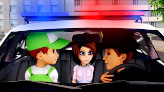 Carro de policia para niños Policia animados en español Carros infantiles Animados carros [upl. by Daj]