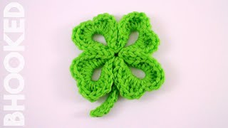 How to Crochet a Four Leaf Clover [upl. by Marron]