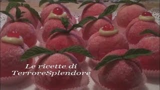 Pesche dolci allalchermes con crema pasticcera [upl. by Adlesirc]