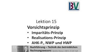 Vorsichtsprinzip  Realisation Imparität Anschaffung AHK Niederstwert NWP Höchstwert FB L15 T01 [upl. by Zuzana]