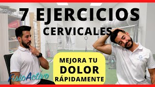 🔴 7 Ejercicios para Cervicales  ALIVIA tu DOLOR de CUELLO  Fisioterapia 2021 [upl. by Daveda747]