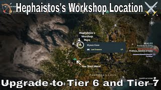 Assassins Creed Odyssey Hephaistoss Workshop Location [upl. by Nwahsyd]