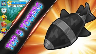 Bloons TD 6 Top 5 Towers For DDT Bloons [upl. by Barnet]