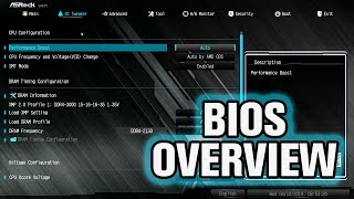 ASRock B450 Steel Legend BIOS Overview [upl. by Diet915]