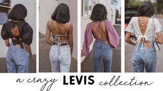 A denim addicts LEVIS JEANS COLLECTION  try on [upl. by Miett]