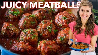 Juicy MEATBALL RECIPE  How to Cook Italian Meatballs [upl. by Verine100]