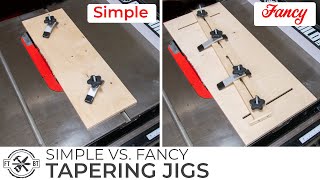 SIMPLE or FANCY Taper Jig for a Table Saw  How to Build [upl. by Eelatan51]