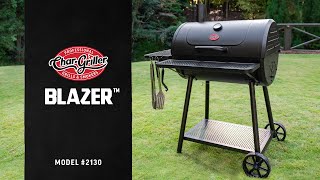 CharGriller® Blazer™ Barrel Style Charcoal Grill  CharGriller [upl. by Tish276]