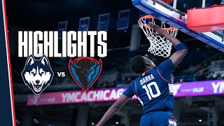 HIGHLIGHTS  1 UConn Men’s Basketball at DePaul [upl. by Heim]