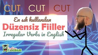 İngilizce Düzensiz Fiiller Kolay Ezberleme 70 Adet A1 Seviyesi [upl. by Shina291]